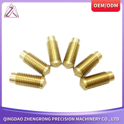 Brass Part Manufacturing CNC Precision Turning Brass Machining Adapter Holder Pipe Threaded Brass Hose Fitting Good Performance