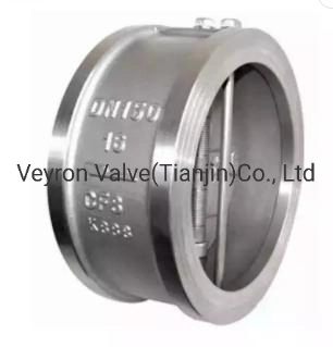DN1200 CF8 SS304 in Stock One Way Ci Di Carbon Steel Brass Ductile Iron EPDM NBR Coated Non-Return Stop Spring Wafer Type Butterfly Duo Dual Plate Check Valve