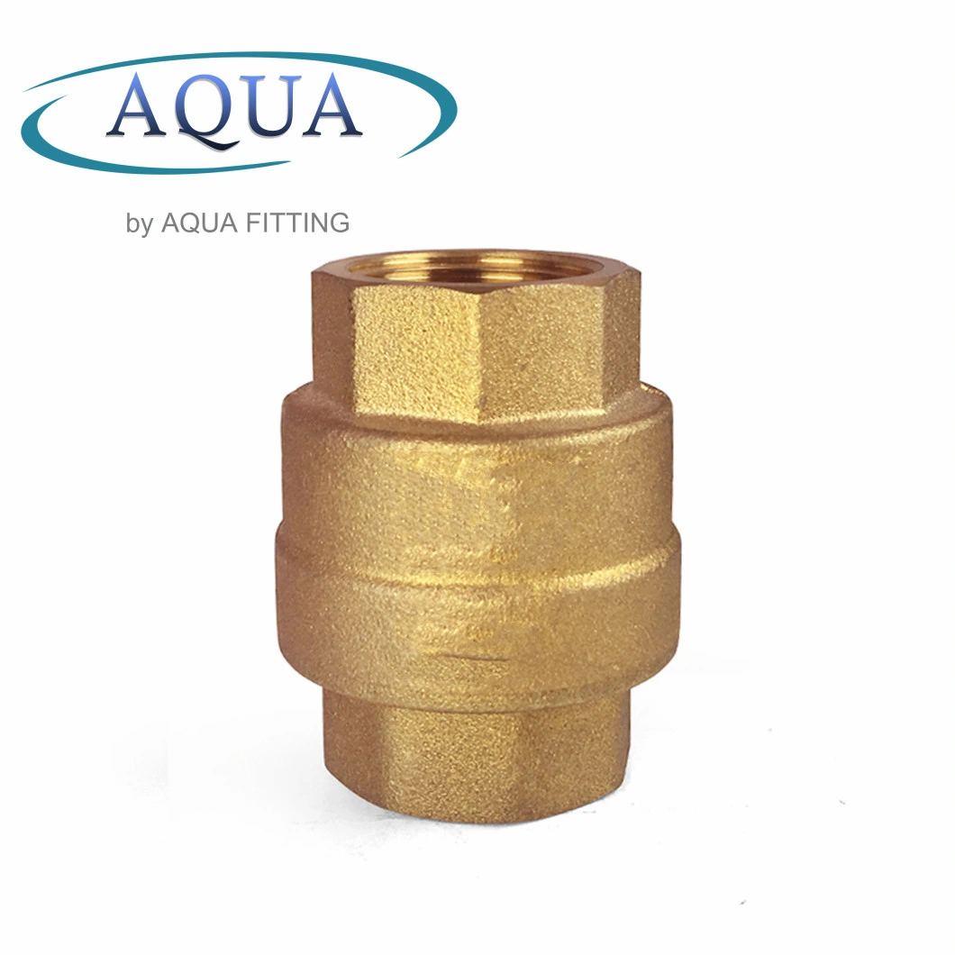 High Quality Forged Brass Vertical Lift Check Valve, Brass Spring Check Valve 1/2 Inch to 2 Inch