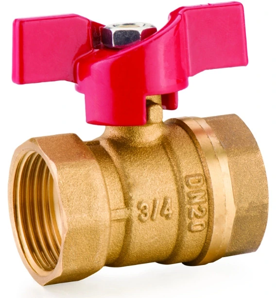 OEM Brass Ball Valve with Aluminum Butterfly Handle F/M Thread