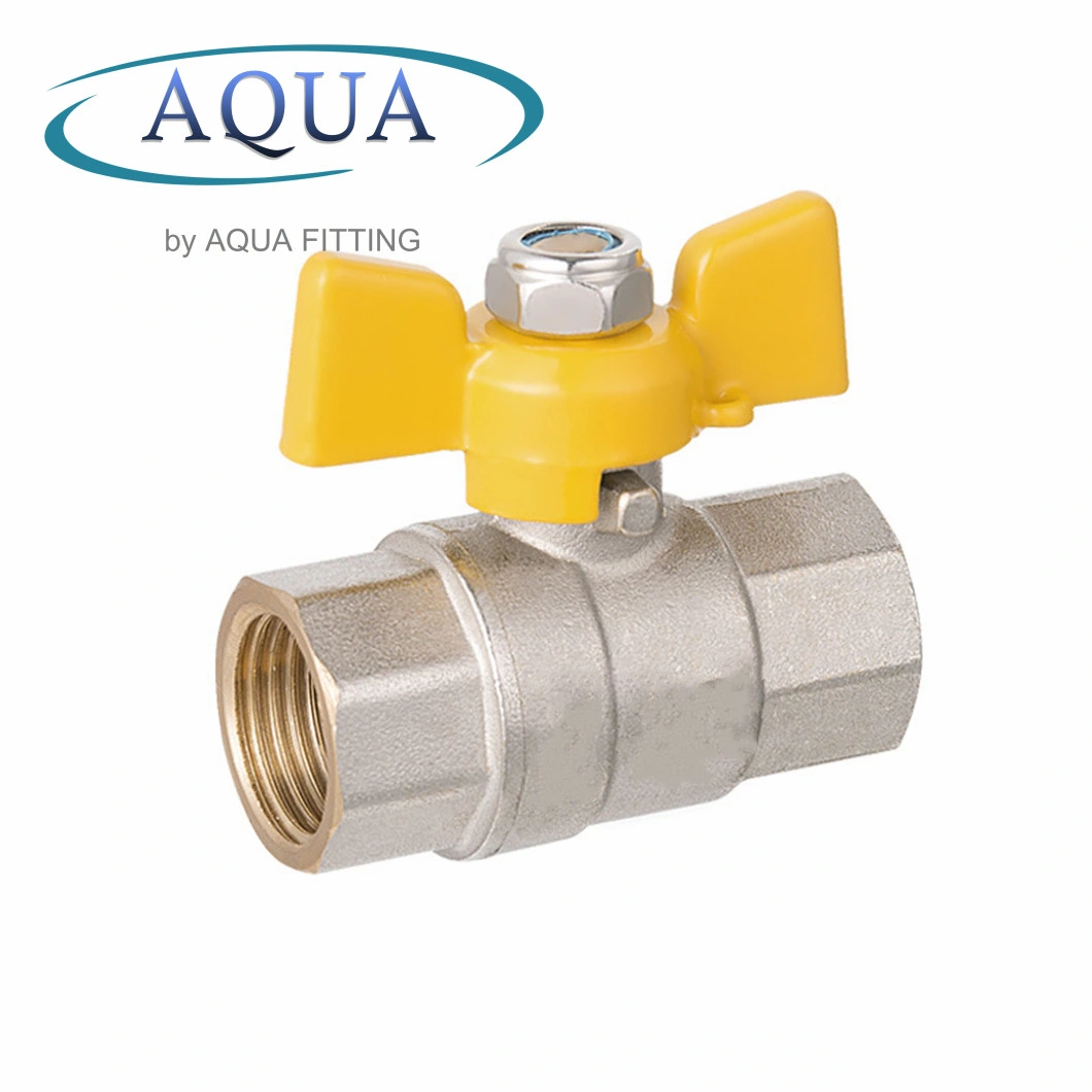 Thread Brass Ball Valve with Butterfly Handle