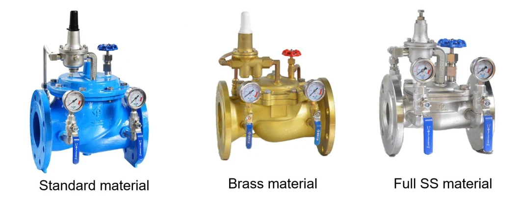 Ductile Cast Iron Industrial Diaphragm Type Flange Connection Pressure Reducing Control Valve