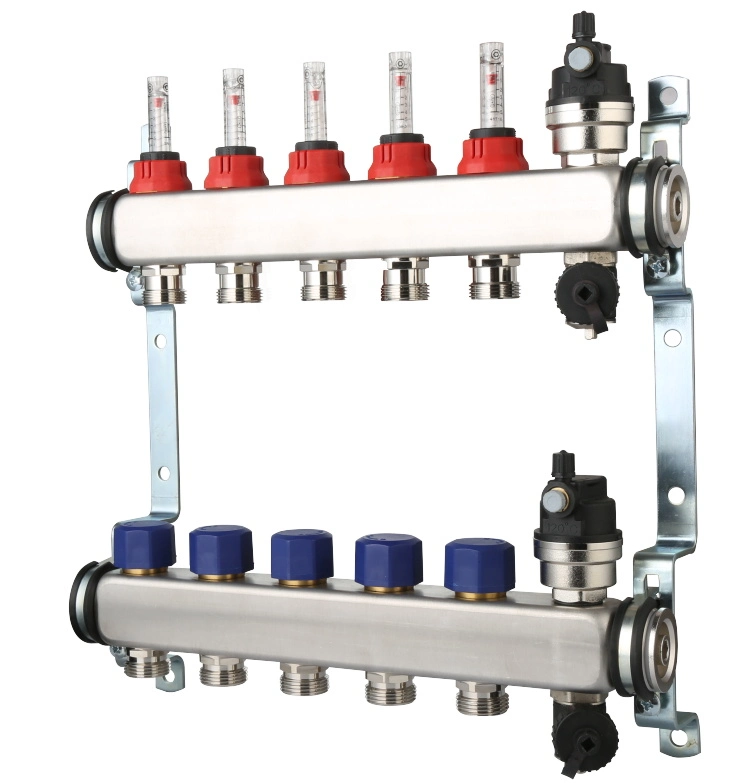 Stainless Steel 304 Manifolds with 19 Type Flow Meters. and Outputs of The Eurocone Standard of S. S 304