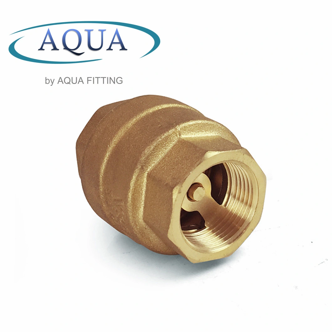 High Quality Forged Brass Vertical Lift Check Valve, Brass Spring Check Valve 1/2 Inch to 2 Inch