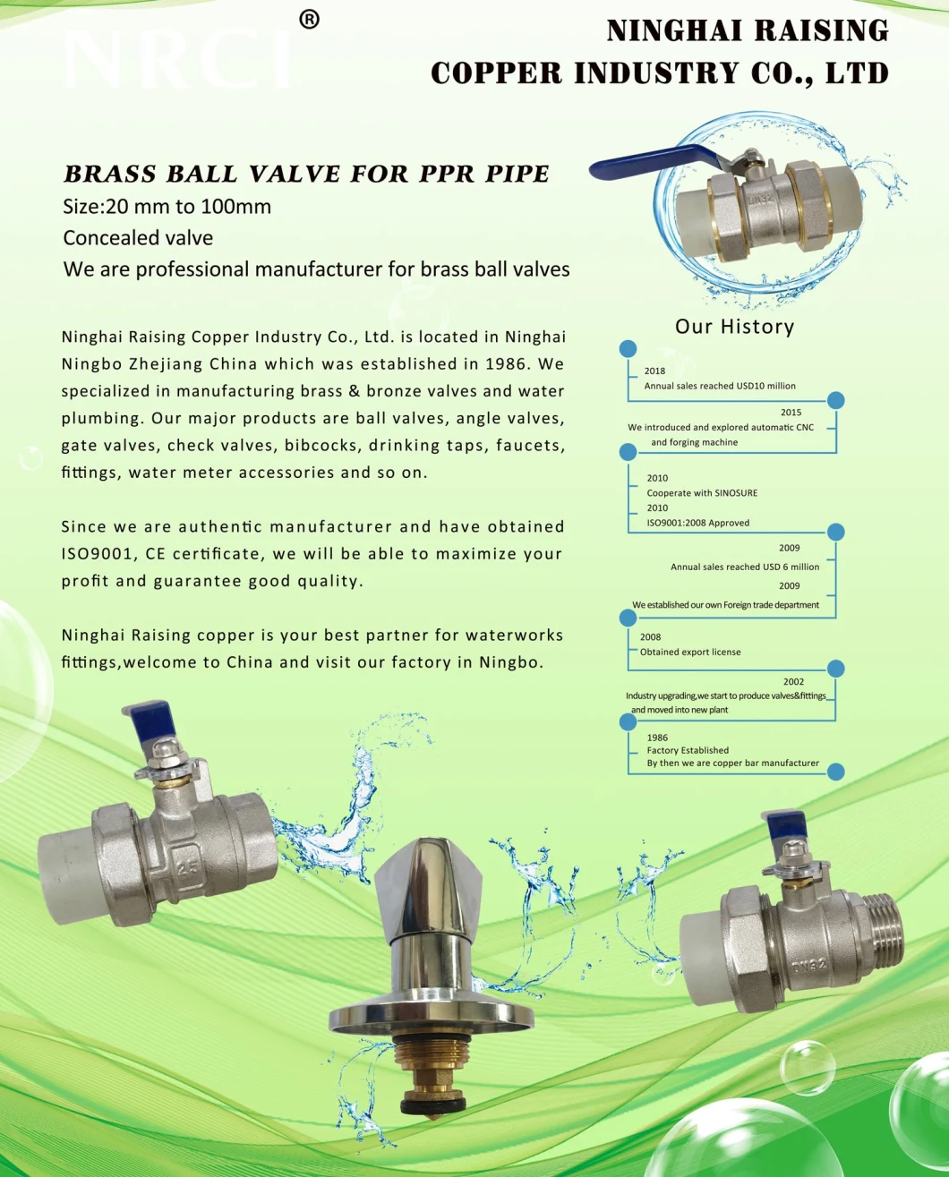 Water Meter Angle Magnetic Lockable Ball Valve with Compression End Joint PE Pipe