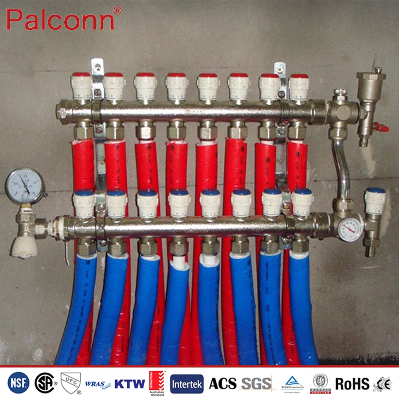 Customization Accepted 3/4&quot;F-1/2&quot;F * 4 Brass Manifold for Floor Heating System