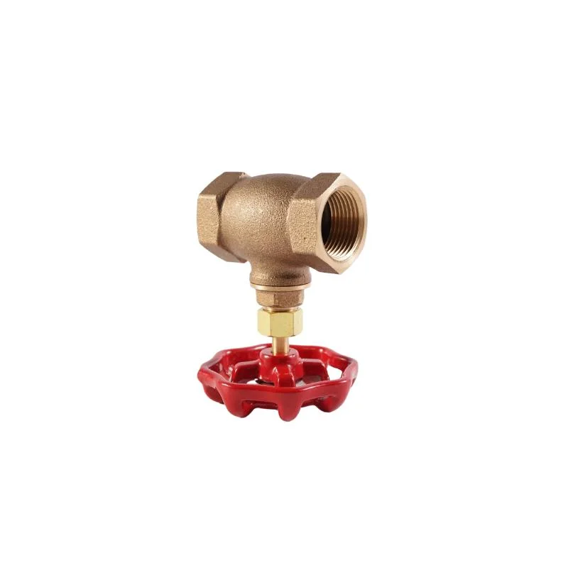 Hot Sell High Quality Bronze Brass Stop Globe Valve with Red Handwheel