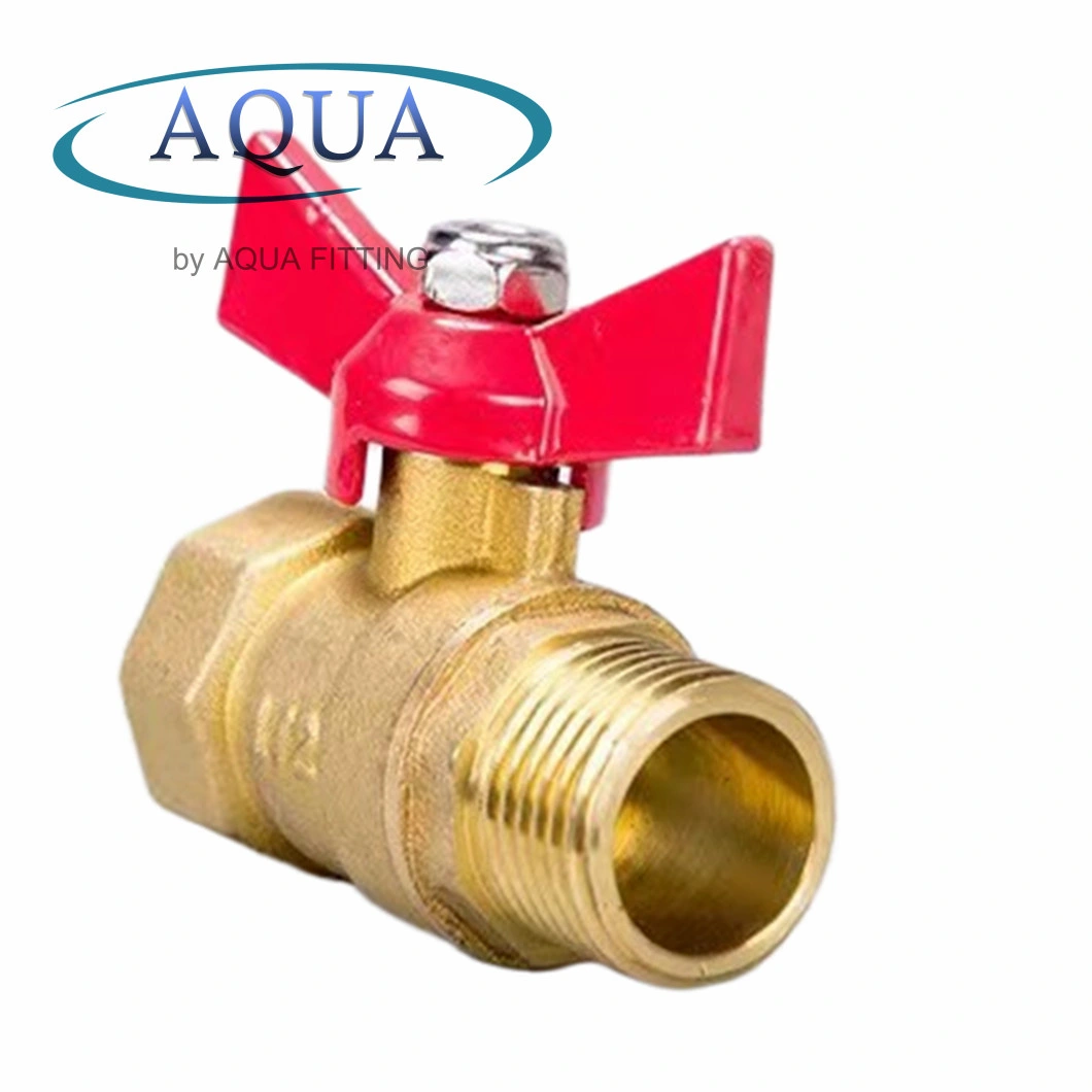 Thread Brass Ball Valve with Butterfly Handle