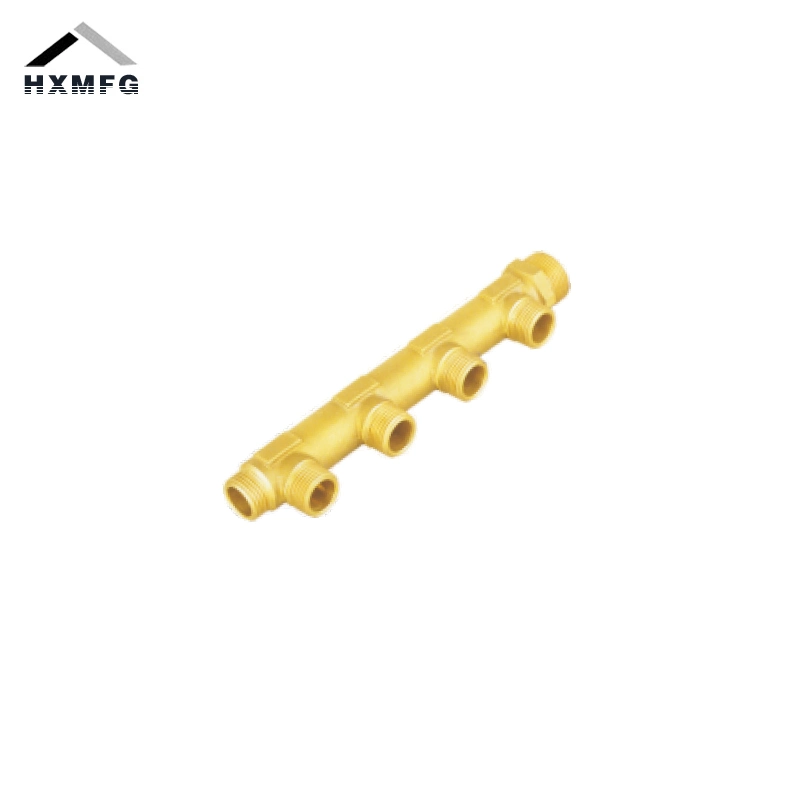 Male Thread Straight Brass Male Side Connection Manifold