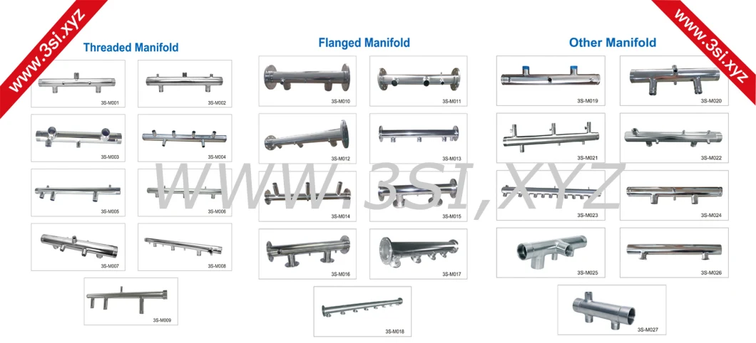 Stainless Steel Flanged Pump Manifold for Water Supply System (YZF-PM02)