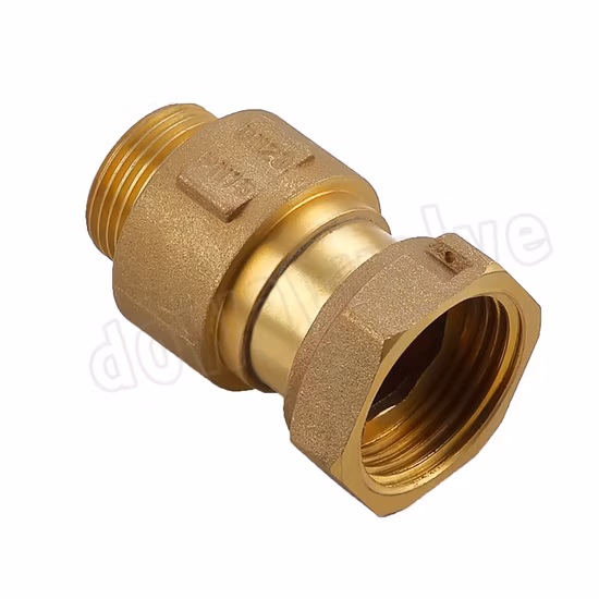 Brass in-Line Check Valve Spring Loaded Inline for Water Meter