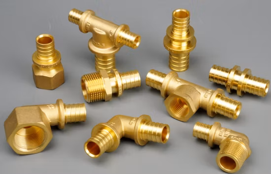 Brass Compression Tee Pex Pipe Quick Female Threaded Coupling Fittings
